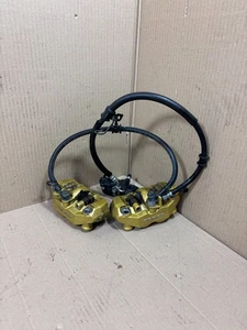 04 05 SUZUKI GSXR 600 750 OEM FRONT BRAKE CALIPERS WITH MASTER CYLINDER LINES - Picture 1 of 10