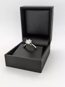 Platinum Diamond Solitaire Ring 1.58ct - Picture 1 of 9