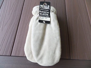 NWT Wells Lamont 1528 Ranch Suede Men's Work Mittens Size Large - Picture 1 of 3
