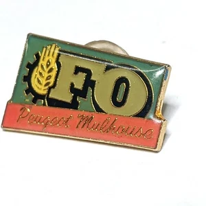 FO Peugeot Mulhouse Enamel Factory Pin Stamped "Anne France 89 45 67 69" - Picture 1 of 2