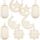 9 StCke  AnhNger Ornament Ramadan Hohl Dekoration Mond Stern Windlich2703