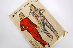 Pigiama vintage 1944 modello Du Barry 5538 taglia 12 non tagliato non stampato - Foto 1 di 8