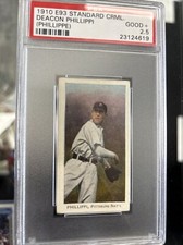 1910 E93 Standard Caramel Deacon Phillippi PSA 2.5 Good+*BEAUTIFUL VINTAGE CARD*