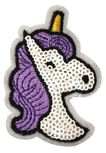 Patches Sew & Iron On Embroidered Clothing Hats Jackets Coat Hat Unicorn A585 - Picture 1 of 3