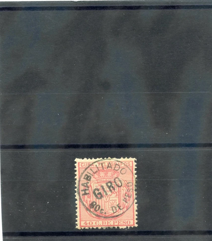 DOCUMENTAL H/S ROSA INDIAS OCCIDENTALES ESPAÑOLAS R210*F-VF LH 1898 80c/40c $300 Foto 1 de 1