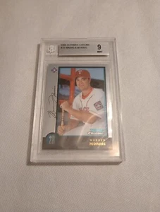 1998 Bowman Chrome Warren Morris #72 Beckett 9 Mint Texas Rangers Rookie Card RC - Picture 1 of 4