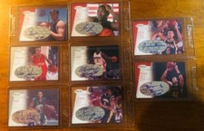 2001 Sage Authentic Autograph 8 Count Lot Basketball Cards