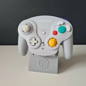 Nintendo Gamecube Wavebird Controller Display Stand in Grey - 3D Printed - Picture 1 of 7