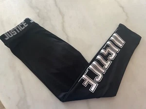 Girls Justice Leggings Black/White - Size 14 - Picture 1 of 1