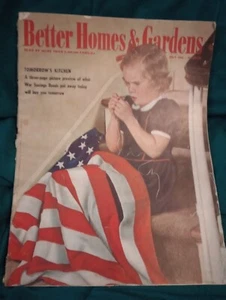 BETTER HOMES & GARDENS Magazine July 1943. War Time - Picture 1 of 21