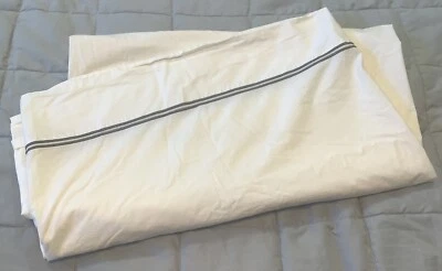 Herrajes de restauración Queen gris hotel italiano puntada satinada sábana plana Foto 1 de 4