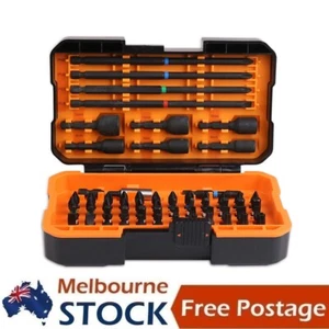 60Pc Screwdriver Bit Set Holder Impact Drill S2 Phillip Torx H3/32 SL7 T20 TT40 - Picture 1 of 9