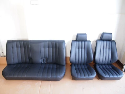 BMW E30 sedan new upholstery covers black imitation leather  - Image 1 of 4