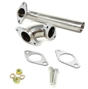 Exhaust Pipe+ Elbow Adaptor For 35/38mm Wastegate Actuator Turbo 2PCS Stainless - Picture 1 of 4