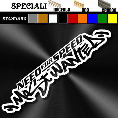 Adesivo Sticker Tuning NEED FOR SPEED Most Wanted  Prespaziato,decal Auto 55cm • 18€