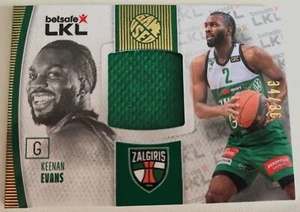 2023-24 H&C LKL Basketball Zalgiris Kaunas Jersey Keenan Evans 34/36 - Picture 1 of 3