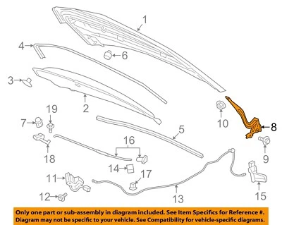 GM OEM 16-19 Cruze capó componentes-bisagra 84304689 Foto 1 de 2