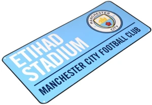 Manchester City Street Sign Official Merchandise Etihad Stadium Man FC Football - Picture 1 of 5