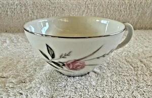 VTG Kimberly Cecelia Teacup(s) Fine China Made In Japan Pink Rose Silver Trim - Picture 1 of 12