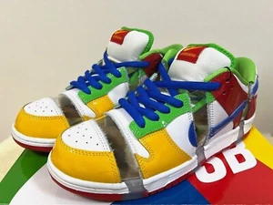 Nike Dunk Low SB FD8777-100 eBay Sandy Bodecker White/Red/Yellow Men's NEW - Picture 1 of 9