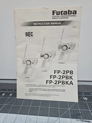 Futaba RC Controller Instruction Manual FP-2PB FP-2PBK FP-2PBKA Radio Control - Image 1 of 2