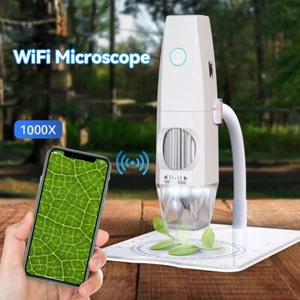 2MP 1080P WiFi Electron Microscope 50X-1000X Magnification USB Microscope U8A1 - Picture 1 of 12