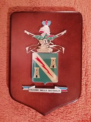 CREST 1° REGGIMENTO FOLGORE NELLA BATTAGLIA - Immagine 1 di 2