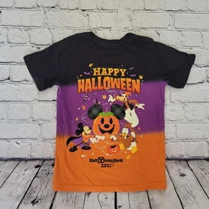 Walt Disney World Happy Halloween 2021 Shirt Unisex Child Small Kids Tye Dye - Picture 1 of 3