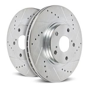 Power Stop JBR752XPR Cross-Drilled and Slotted Brake Rotors - Picture 1 of 6