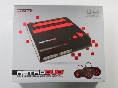 CONSOLE RETRO DUO (8-BIT & 16-BIT) SUPER NINTENDO/NINTENDO NES (NEUF - NEW) - Immagine 1 di 4
