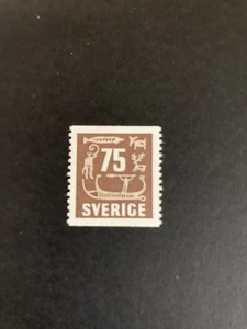 Sello usado de Suecia 1954 tallas de roca #401 - Imagen 1 de 2