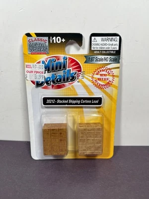Mini Metales 20212 ENVÍO APILADO CAJAS CARGA Juego de Accesorios Escala 1:87 HO Foto 1 de 4