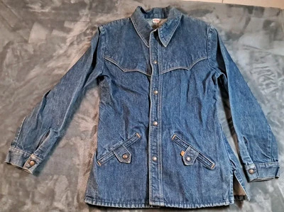 Blazer Levis Denim Ecuestre Western Yugo Vintage Años 90 Mujer M Etiqueta Naranja Foto 1 de 4
