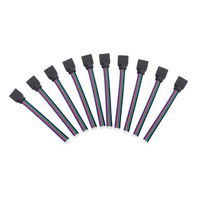 4Pin Male Female Connector Cable Durable Safe For 3528 5050 LED Strip Light - Image 1 of 4