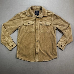 Buffalo David Bitton Jeremias Cordhemd Herren Small Beige Knopfleiste - Bild 1 von 11