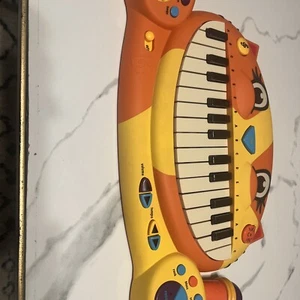 My B.Toys Meowsic Singing Orange Cat Piano Keyboard w/ Microphone Tested Works - Picture 1 of 1