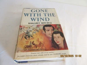 VTG 1936 GONE WITH THE WIND BOOK COPYRIGHT WITH DUST JACKET PRINTED IN USA - Picture 1 of 9