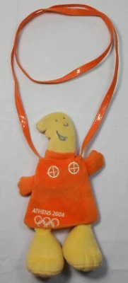 OLYMPICS ATHENS 2004 10'' ATHENA MASCOT SOFT PLUSH DOLL TURNS TO WALLET SOUVENIR - Image 1 of 4