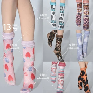 1/6 Printing Socks Stockings For 12in Female Phicen TBLeague JO Figure Body Toys - Picture 1 of 22