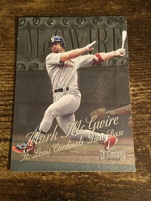 1999 Skybox Metal Universe #1 Mark McGwire St. Louis Cardinals S589* - Image 1 of 2