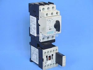Siemens 3RV1021-1AA10 + 3RT1016-1BB41 Motor Starter - Picture 1 of 4