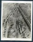 WWII SKY CLEAR AERIAL VIEW OF ALLIED COLUMNS ADVANCING IN LIBYA 1942 Photo Y 101