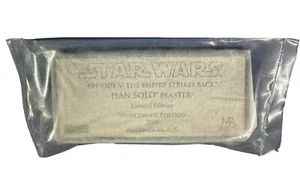 Star Wars Master Replicas Han Solo Blaster ESB World Wide Plaque And Base!! - Picture 1 of 2