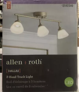 Allen + Roth Taralyn 3-Light 23.25-in New Soft Gold Dimmable LED Fixed Track Bar - Picture 1 of 2
