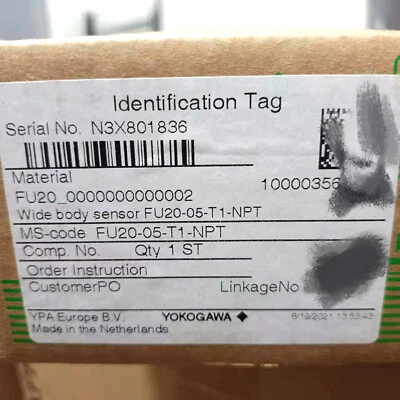 1pc Yokogawa FU20-05-T1-NPT Brand New PH electrode Free Shipping#QW - Image 1 of 2