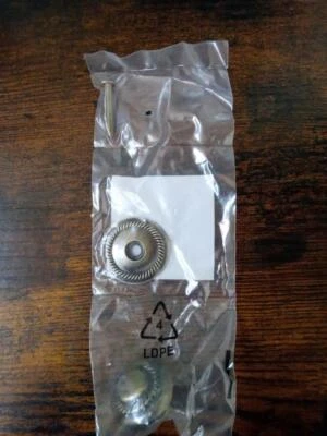 Small Roped Knob With backplate (B&Q) Free UK P&P Top-quality Fast UK Dispatch - Image 1 of 4