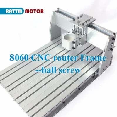 【DE】 Desktop 8060 CNC Router Engraving Milling Machine Frame kit With 80mm clamp - Bild 1 von 4
