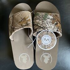 Realtree Xtra Officially Licensed Men's Slides Slippers Sz S/M New With Tags