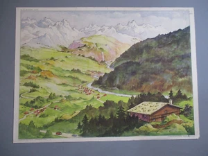 AT179 AFFICHE SCOLAIRE ECOLE ROSSIGNOL MONTAGNE JEUNE - COLLINE ET PLATEAU - Imagen 1 de 6