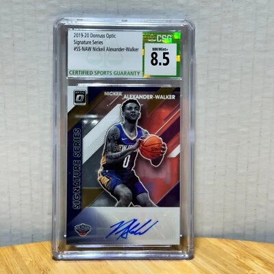  NICKEIL ALEXANDER-WALKER - Graded CSG 8.5 NM 2019-20 Optic Signature Series - Image 1 of 2